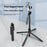 P185MAX Dual V2 Fill Light 2.2m Extendable Bluetooth-Compatible Phone Selfie Stick Anti Shake Aluminum Alloy Stand - 6