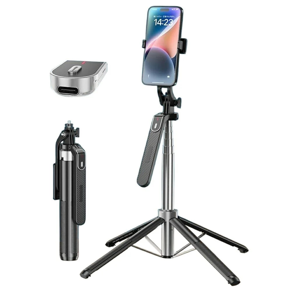 P180mini Portable Selfie Stick Smartphones Bluetooth-Compatible Remote Control Extendable Stand - 1