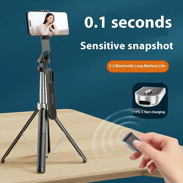 P180mini Portable Selfie Stick Smartphones Bluetooth-Compatible Remote Control Extendable Stand - 6