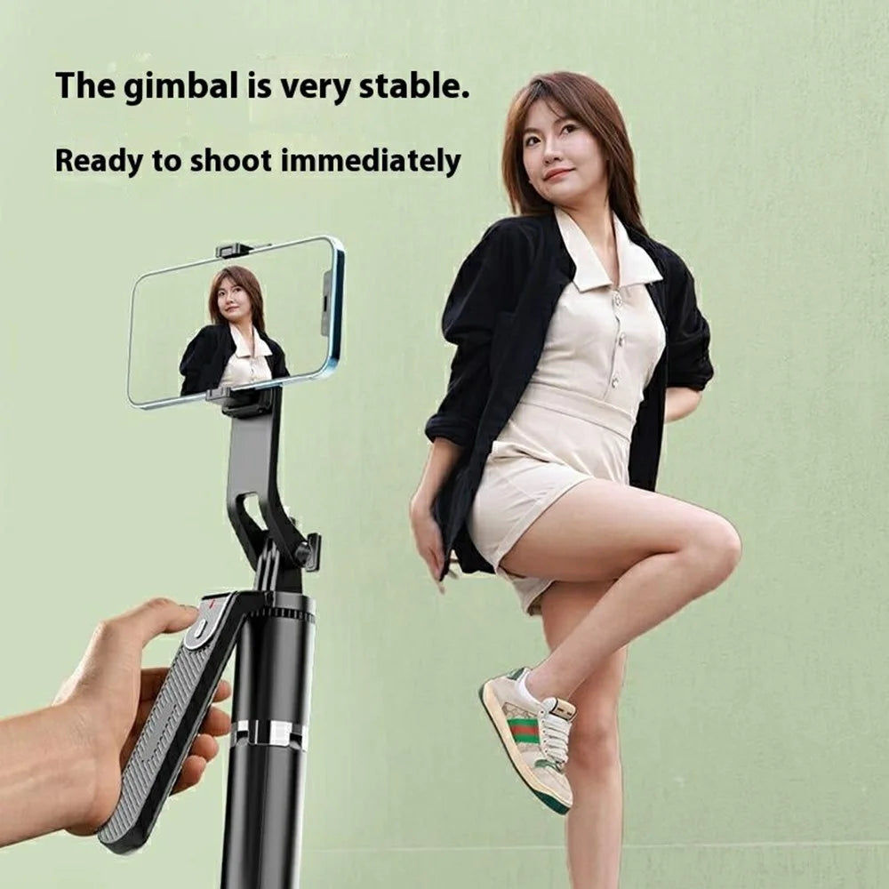 P180MAX Single V1 Fill Light Phone Selfie Stick 2.2m Extendable Live Streaming Foldable 4-Leg Stand - 6