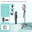 P180TK Phone Selfie Stick Bluetooth-Compatible TikTok Remote Control Extendable Stand with 1 Fill Light - 2