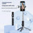 P12S Portable Bluetooth-Compatible Remote Control Selfie Stick Smartphones Extendable Tripod with 1 Fill Light - 2