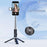 P12S Portable Bluetooth-Compatible Remote Control Selfie Stick Smartphones Extendable Tripod with 1 Fill Light - 5