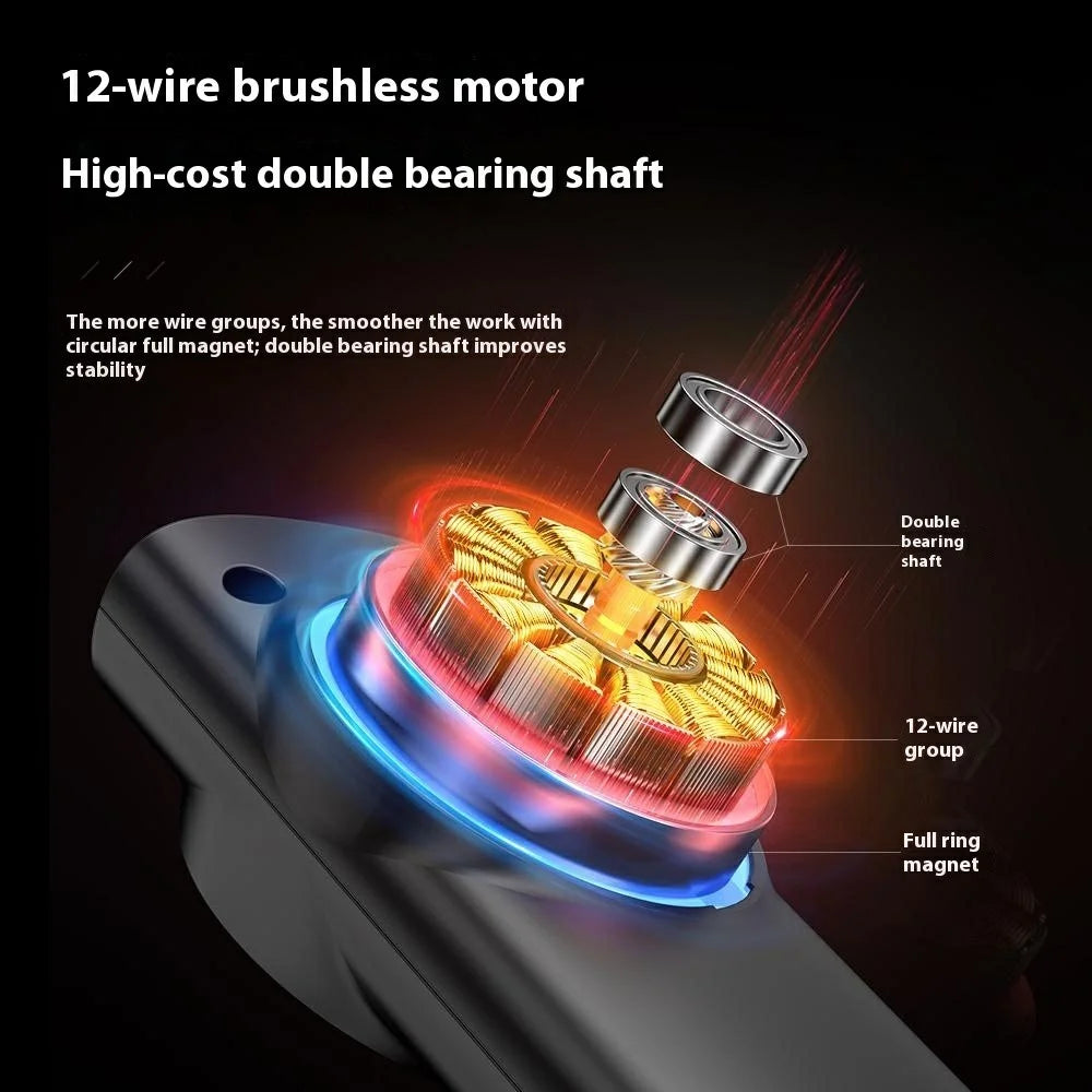 Q36 Dual Fill Light Anti Shake Handheld Gimbal Stabilizer for Smartphone 4 Leg Tripod with Remote - 3