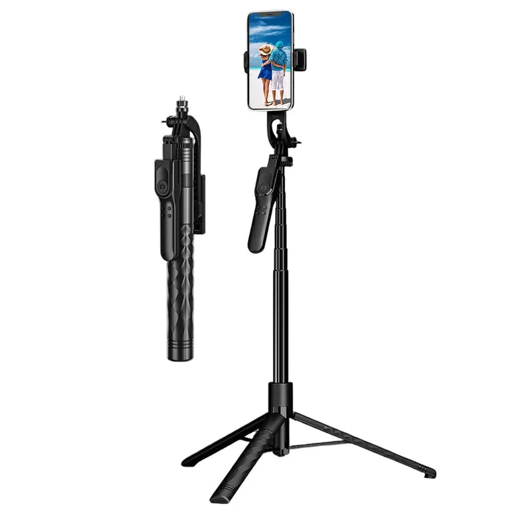 K28 Handheld Bluetooth-Compatible Selfie Stick Tripod 175cm Extendable Aluminum Alloy Live Streaming Stand - 1