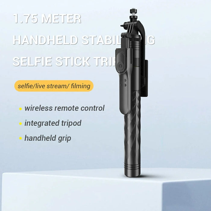 K28 Handheld Bluetooth-Compatible Selfie Stick Tripod 175cm Extendable Aluminum Alloy Live Streaming Stand - 6