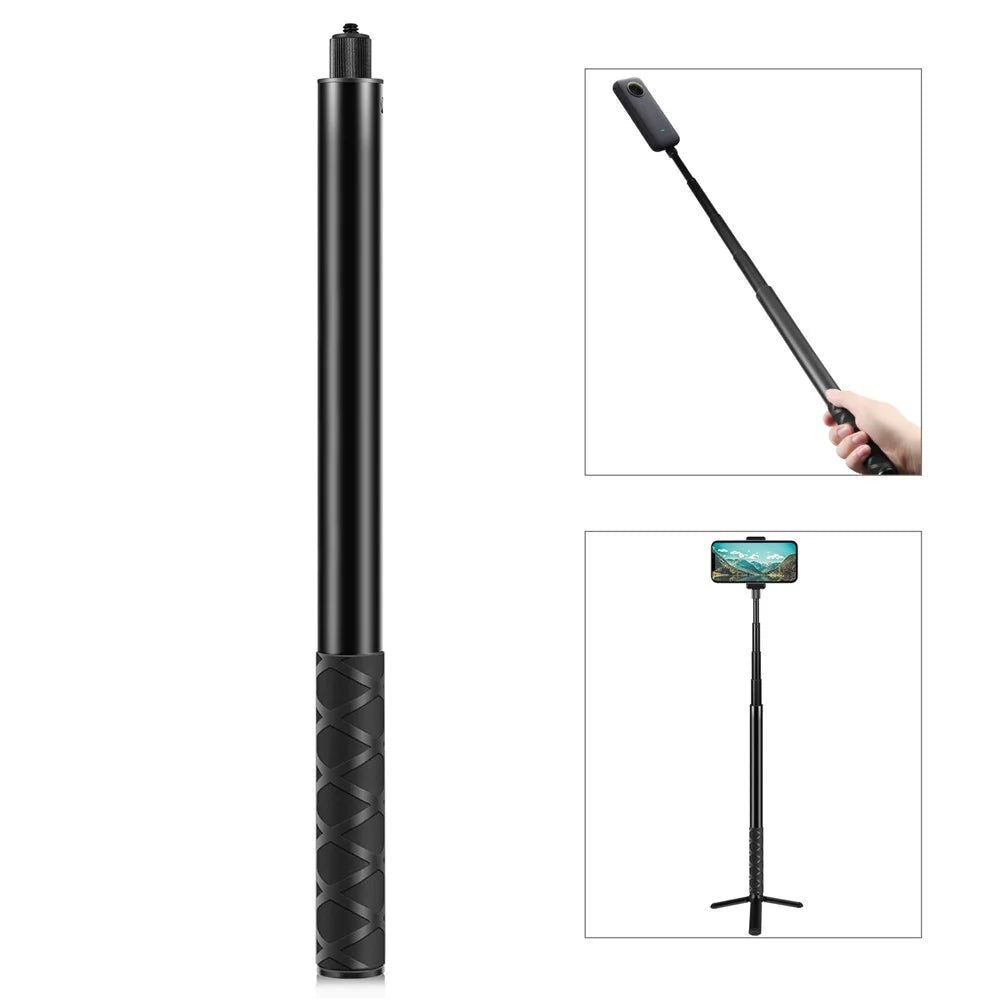 PULUZ PU816 150cm Bullet Time Invisible Selfie Stick for Insta360 ONE RS / X3 / X2 Extension Rod - 1