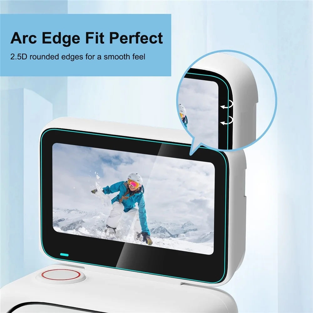 PULUZ PU870T For Insta360 GO 3 Screen + Lens Protector Tempered Glass HD Anti Scratch Film - 4