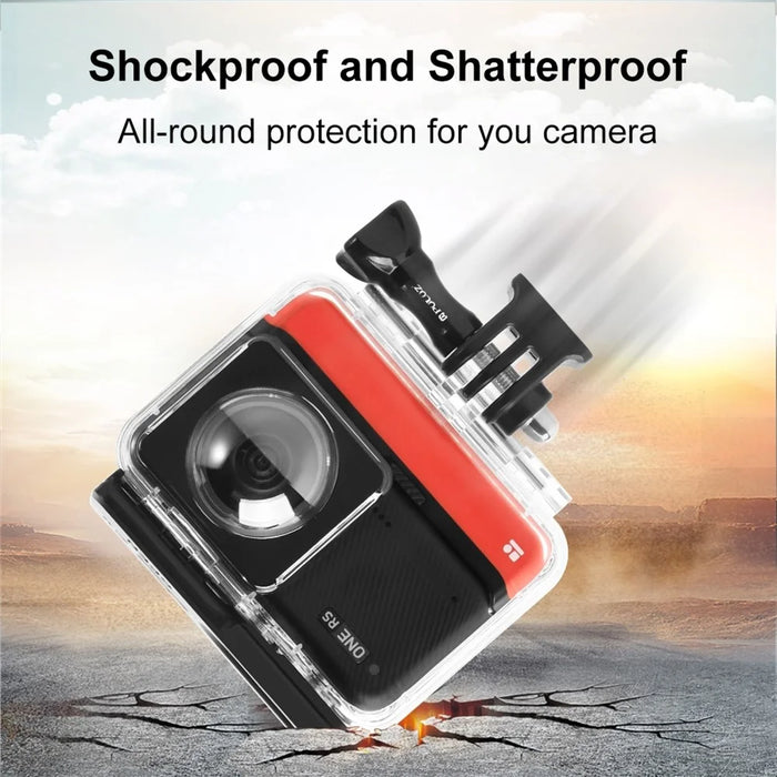 PULUZ PU803 For Insta360 ONE RS Twin Edition Camera Underwater Housing 30m Diving Waterproof Case - 7