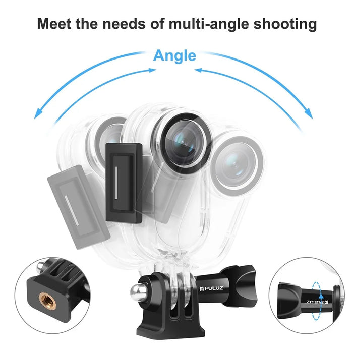 PULUZ PU556T For Insta360 GO 2 Camera 30m Underwater Waterproof Case for Diving Surfing - 4