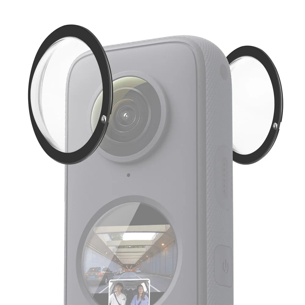 PULUZ PU552B 2Pcs For Insta360 One X2 Panoramic Camera Lens Guard Anti Scratch Lens Protective Cover - 1