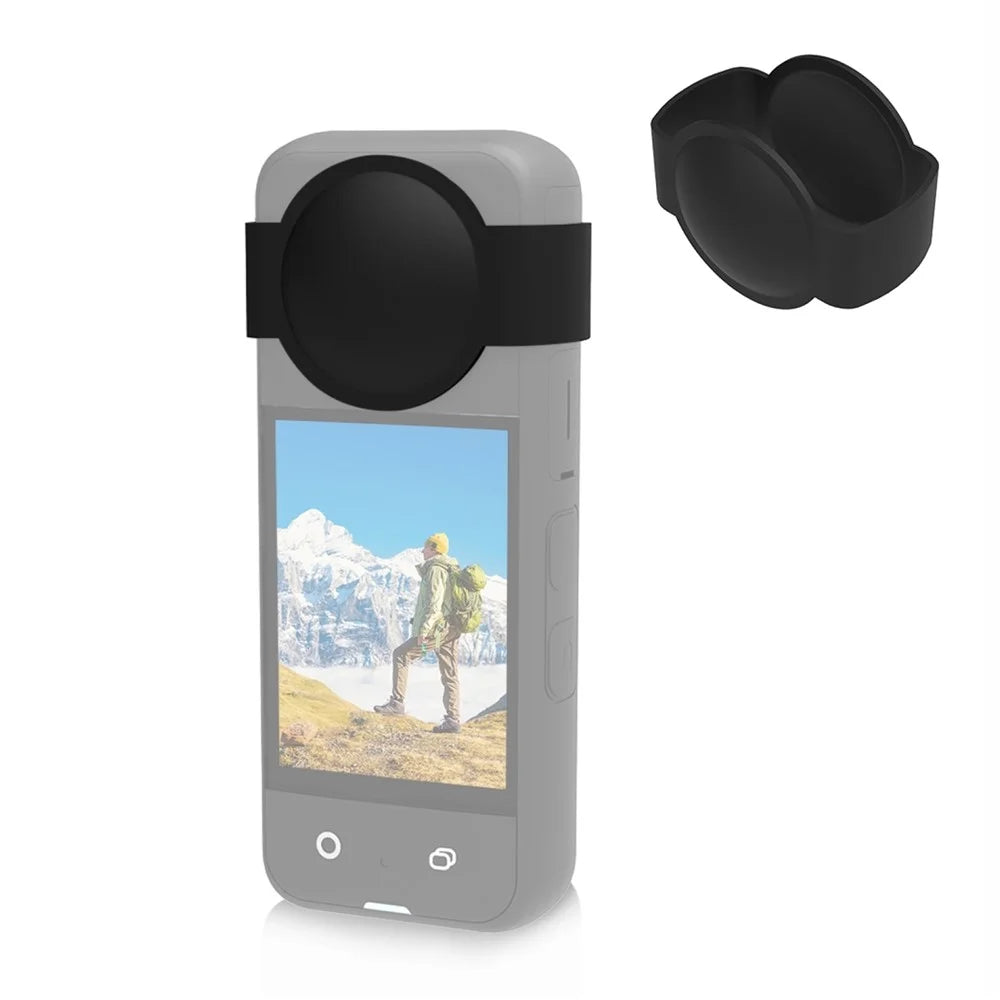 PULUZ PU830B For Insta360 X3 Panoramic Camera Lens Protector Dust Proof Silicone Protective Cover - 1