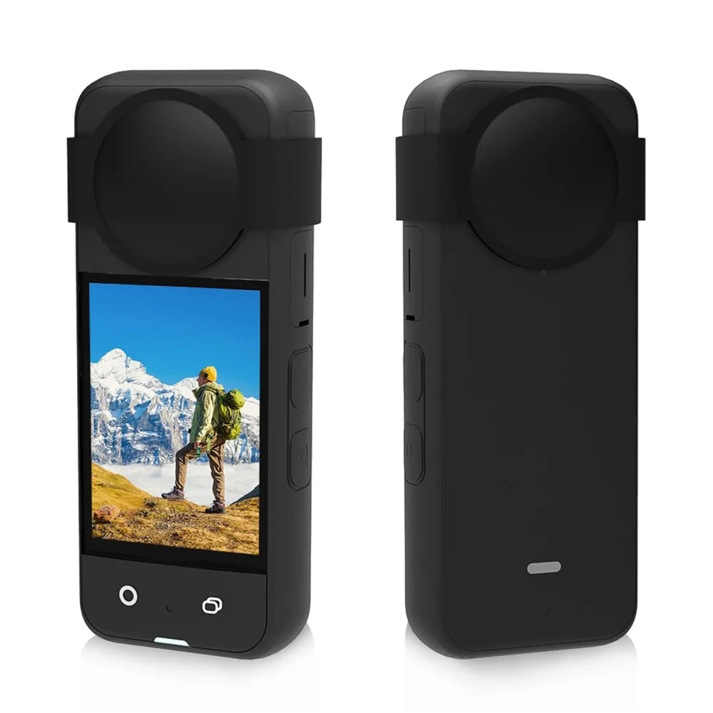 PULUZ PU830B For Insta360 X3 Panoramic Camera Lens Protector Dust Proof Silicone Protective Cover - 2