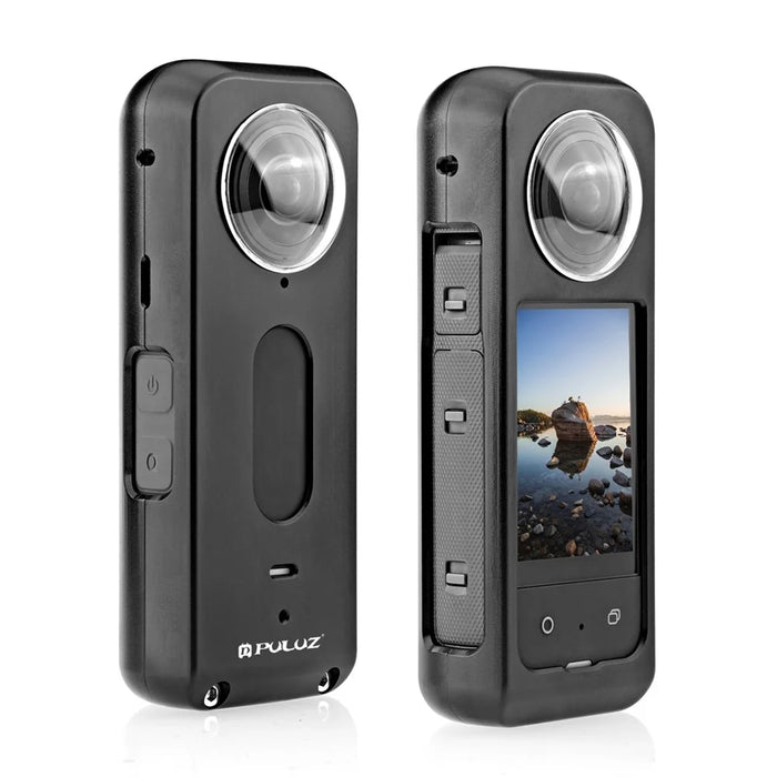 PULUZ PU807B For Insta360 X3 Anti Drop Metal Protective Case Rabbit Cage with Lens Protector - 2