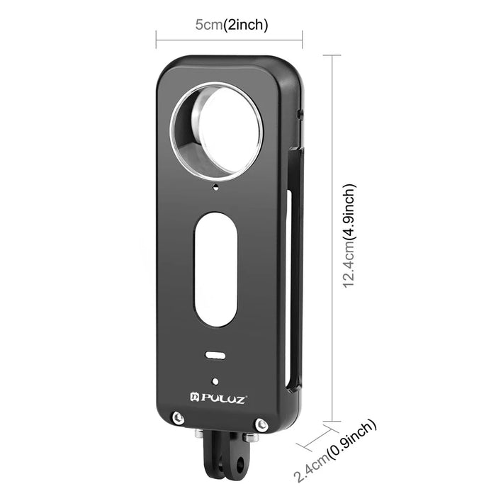 PULUZ PU807B For Insta360 X3 Anti Drop Metal Protective Case Rabbit Cage with Lens Protector - 6