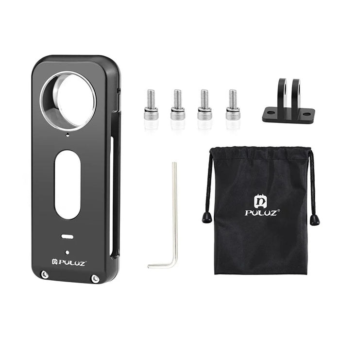 PULUZ PU807B For Insta360 X3 Anti Drop Metal Protective Case Rabbit Cage with Lens Protector - 7
