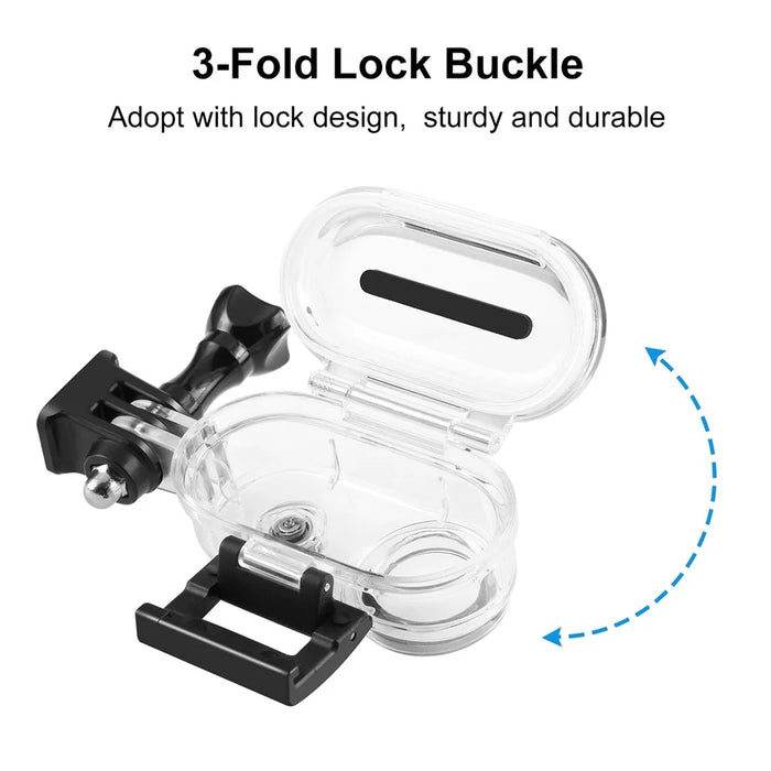 PULUZ PU884T For Insta360 GO 3 Camera Waterproof Case 40m Underwater Diving Housing - 4