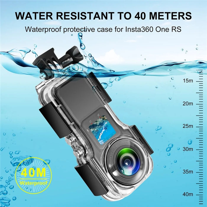 PULUZ PU801 For Insta360 ONE RS 1-Inch 360 Edition Underwater Housing 40m Waterproof Protective Case - 4