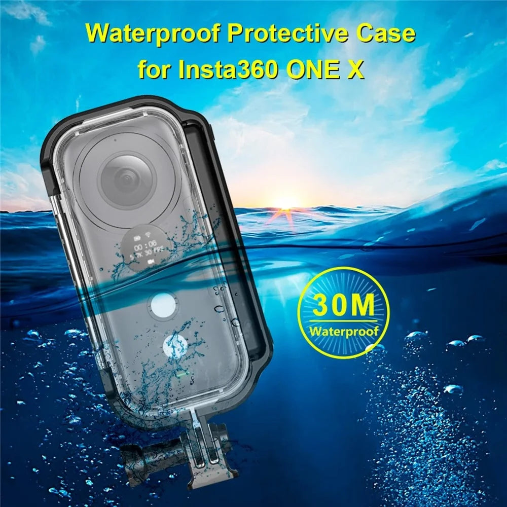 PULUZ PU400 For Insta360 ONE X Panoramic Camera Waterproof Case 30m Underwater Protection Shell - 4