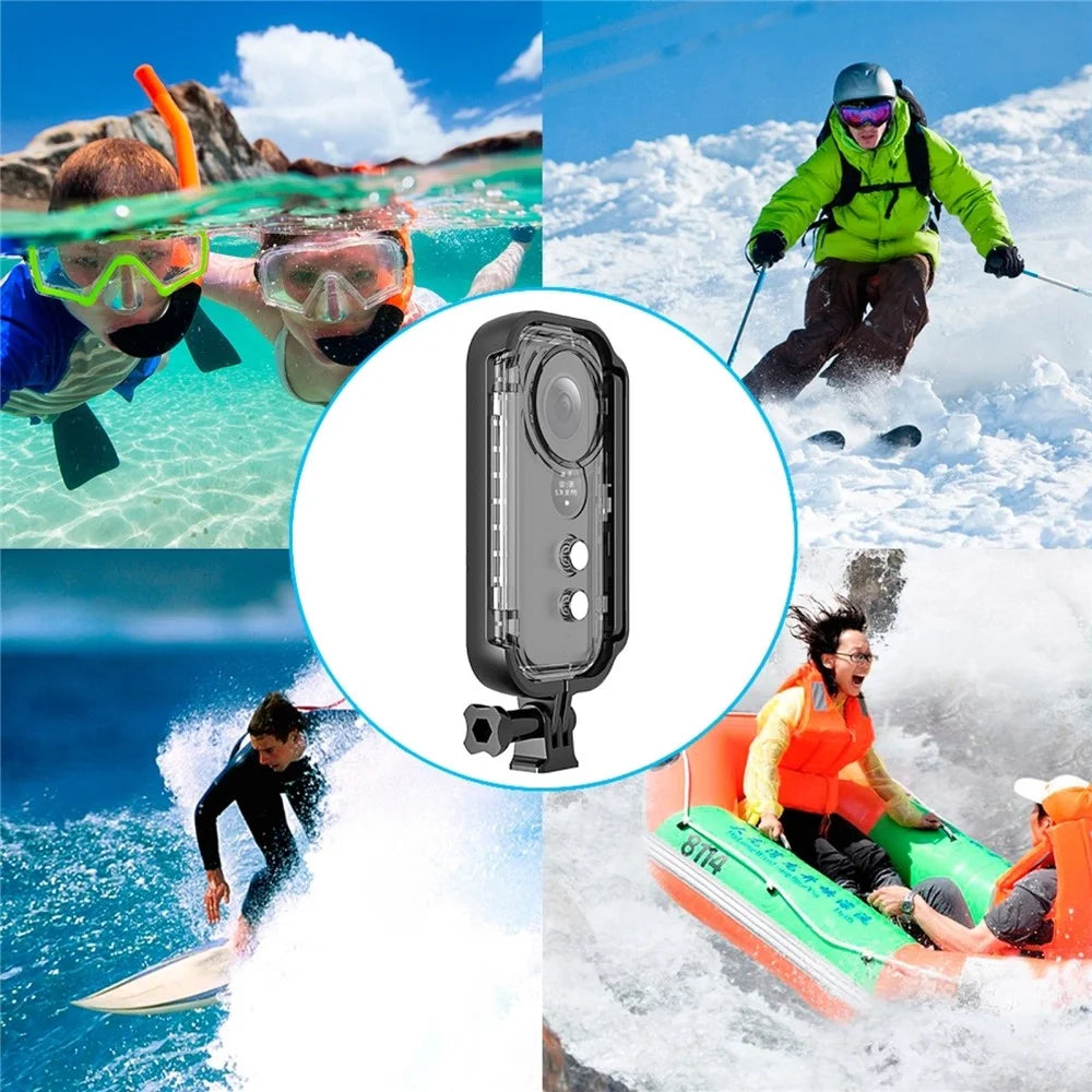 PULUZ PU400 For Insta360 ONE X Panoramic Camera Waterproof Case 30m Underwater Protection Shell - 7