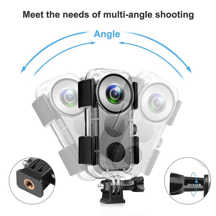 PULUZ PU575T For Insta360 ONE X2 Camera Waterproof Case 30m Underwater Protection Housing - 4