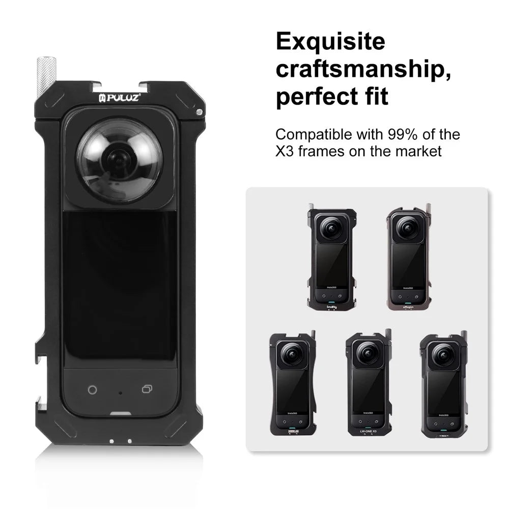 PULUZ PU850B 2Pcs for Insta360 X3 Upgraded Optical Glass Lens Protector Adhesive Protective Cover - 5