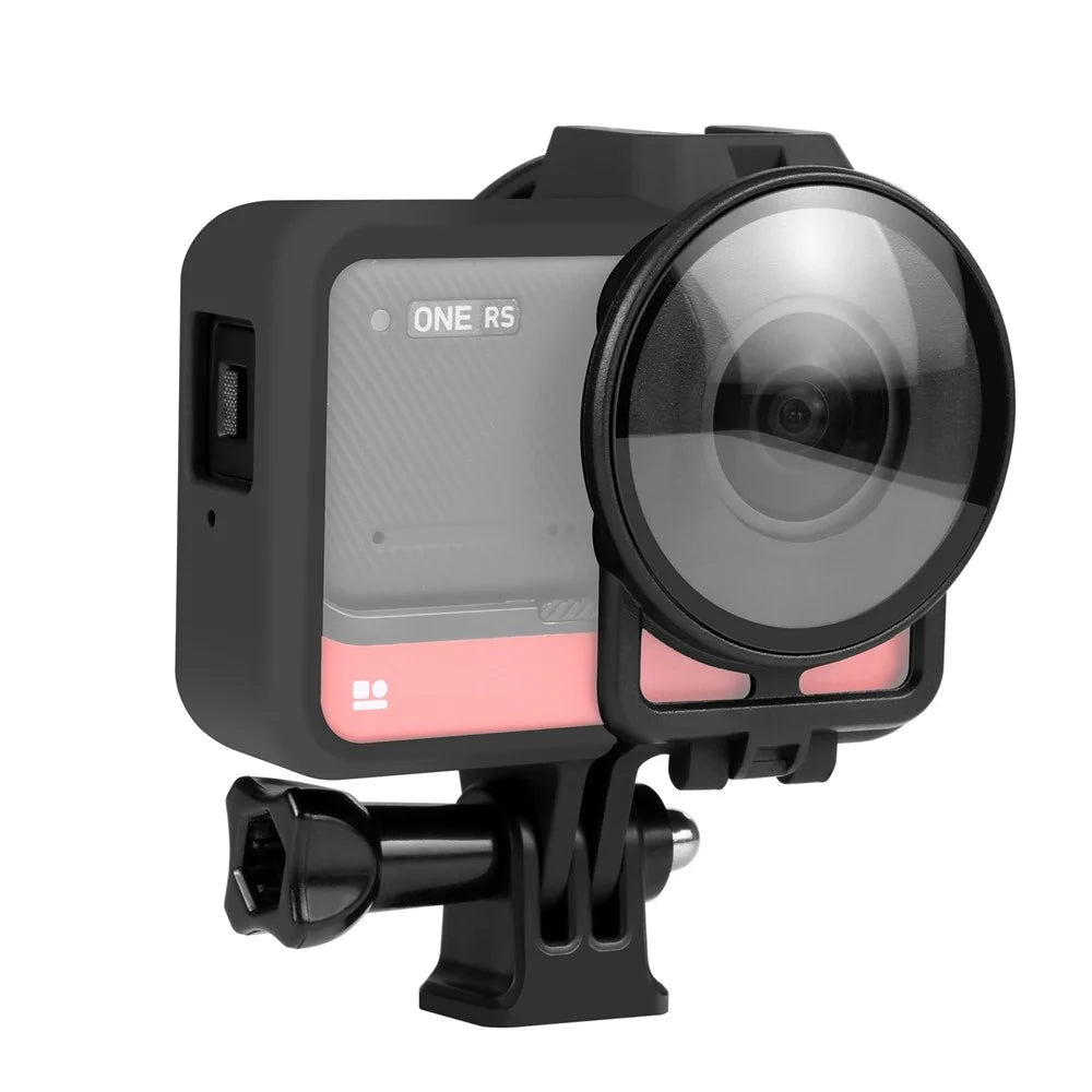 PULUZ PU593B For Insta360 ONE RS Twin Edition 2Pcs Camera Lens Protector with Plastic Protection Frame - 1