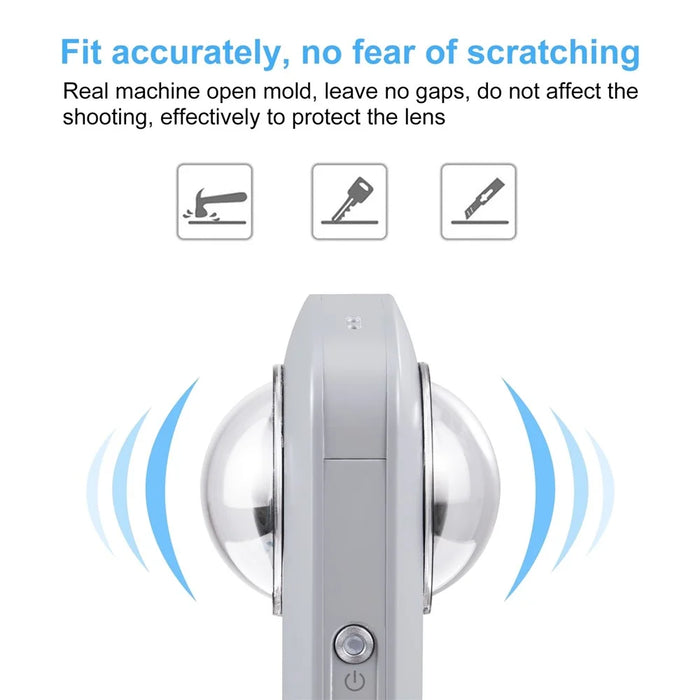 PULUZ PU590T 2Pcs Lens Guard for Ricoh Theta SC2 / S / V Panoramic Lens Protector with Silicone Cover - 3