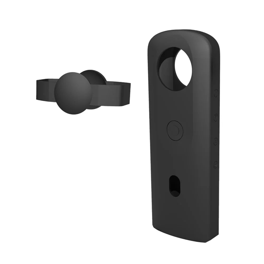 PULUZ PU585 For Ricoh Theta SC2 Camera Silicone Protective Case with Lens Cover - Black - 2