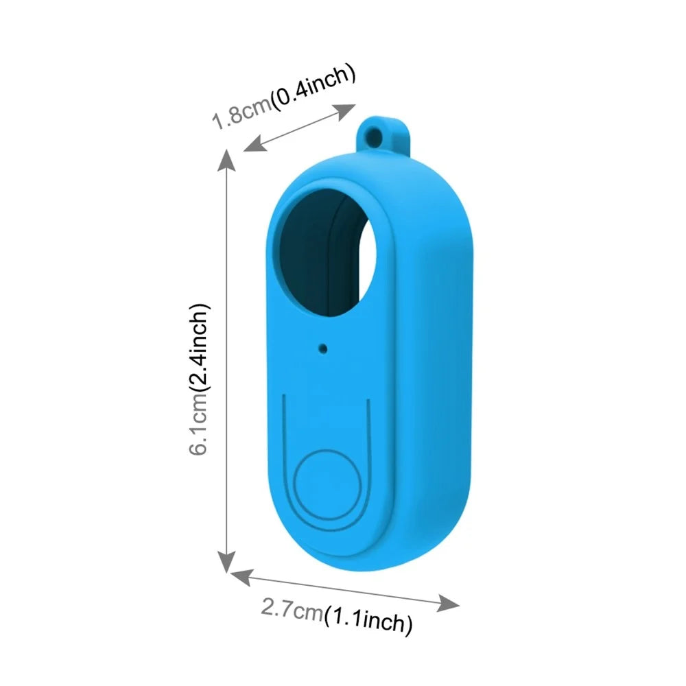 PULUZ PU557 For Insta360 GO 2 Thumb Camera Body Lens Silicone Protective Case Dust Scratch Resistant Cover - Blue - 5