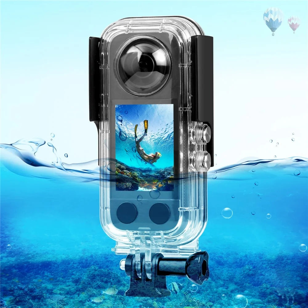 PULUZ PU820 For Insta360 X3 Waterproof Case 30m Underwater Protection Diving Housing - 1