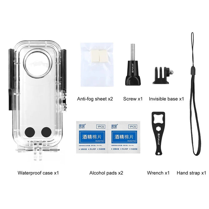 PULUZ PU820 For Insta360 X3 Waterproof Case 30m Underwater Protection Diving Housing - 7