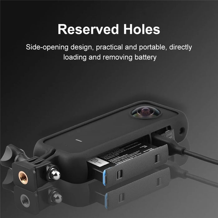 PULUZ PU587B For Insta360 ONE X2 Panoramic Camera Protective Frame PC Plastic Shockproof Shell - 4