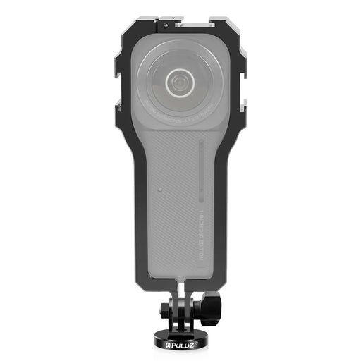 PULUZ PU597B For Insta360 ONE RS 1-Inch 360 Edition Camera Metal Protective Frame with 3 Cold Shoe Interface - 1