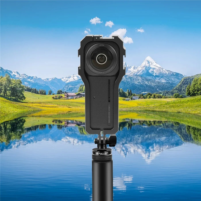 PULUZ PU597B For Insta360 ONE RS 1-Inch 360 Edition Camera Metal Protective Frame with 3 Cold Shoe Interface - 6