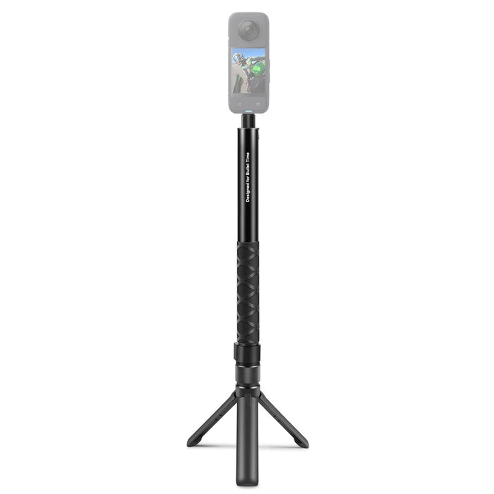 PULUZ PU887B For Insta360 X3 Handle Tripod Bullet Time Rotating Desktop Stand with 110cm Selfie Stick Kit - 2