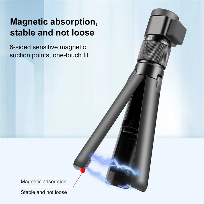 PULUZ PU887B For Insta360 X3 Handle Tripod Bullet Time Rotating Desktop Stand with 110cm Selfie Stick Kit - 3