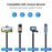PULUZ PU887B For Insta360 X3 Handle Tripod Bullet Time Rotating Desktop Stand with 110cm Selfie Stick Kit - 6