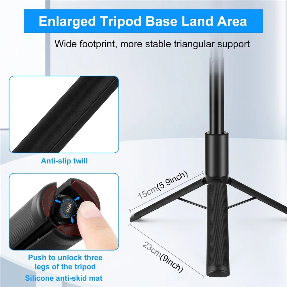PULUZ PU497B For Insta360 X4 / X3 Panoramic Camera Selfie Stick Action Cameras Tripod Monopod - 3