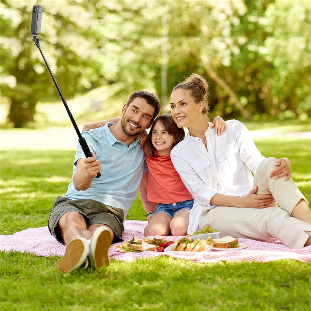 PULUZ PU497B For Insta360 X4 / X3 Panoramic Camera Selfie Stick Action Cameras Tripod Monopod - 7