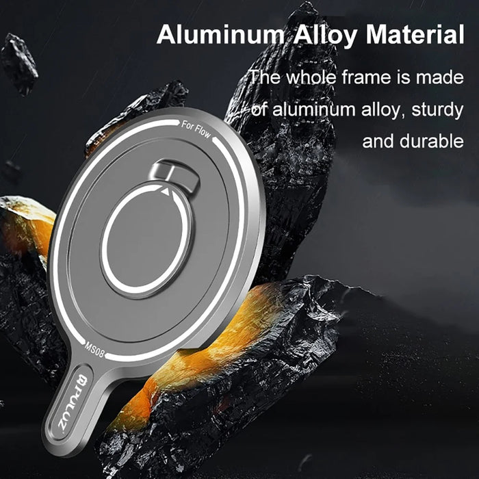 PULUZ PU710S For Insta360 Flow Gimbal Adapter Phone Mount Magnetic Case Aluminum Alloy Selfie Stick - 4