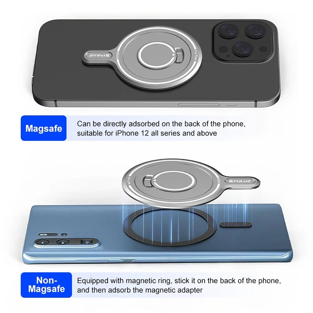 PULUZ PU710S For Insta360 Flow Gimbal Adapter Phone Mount Magnetic Case Aluminum Alloy Selfie Stick - 5