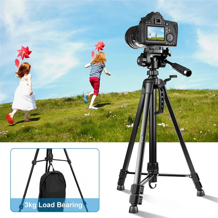 PULUZ PU3096 Smartphone Camera Selfie Live Streaming Tripod Stand with Pan Tilt Head and Phone Clamp - 5
