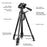 PULUZ PU3096 Smartphone Camera Selfie Live Streaming Tripod Stand with Pan Tilt Head and Phone Clamp - 6