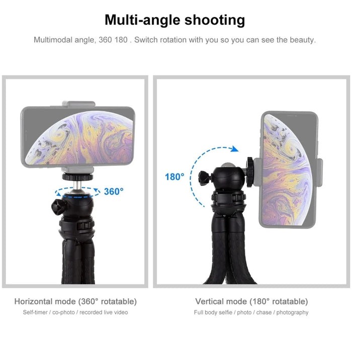 PULUZ PU436 Size L Flexible Legs Octopus Tripod 2kg Load 1 / 4 Screw Selfie Stick, 31 x 5cm - 6