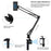 PULUZ PU535 Clip On Adjustable Desktop Suspension Arm Stand with Phone / Tablet Clamp for Live Broadcast - 4