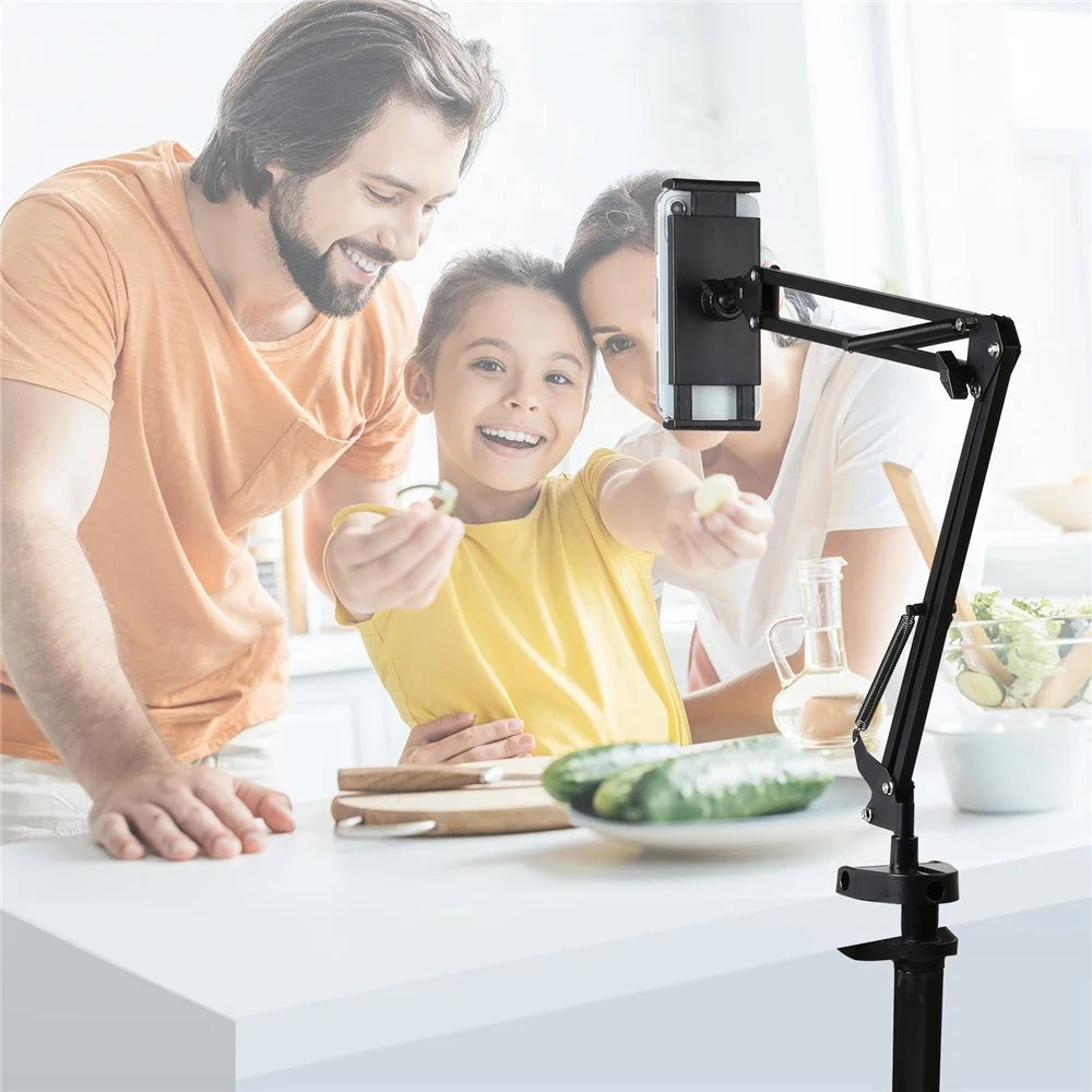 PULUZ PU535 Clip On Adjustable Desktop Suspension Arm Stand with Phone / Tablet Clamp for Live Broadcast - 6