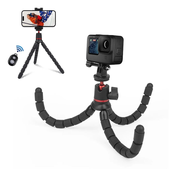 PULUZ PU860 For DSLR Camera  /  GoPro  /  Smartphone Octopus Tripod Stand with Remote Control - 1