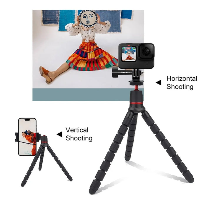 PULUZ PU860 For DSLR Camera  /  GoPro  /  Smartphone Octopus Tripod Stand with Remote Control - 3
