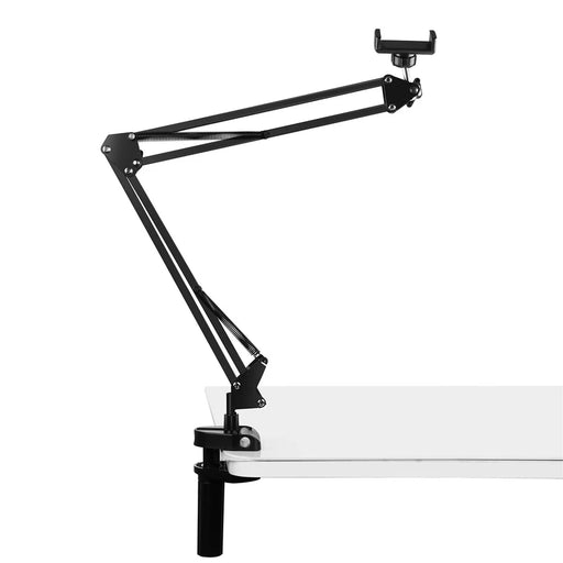 PULUZ PU650B Foldable Suspension Arm Phone Holder 360 Degree Rotation Desk Mount for Smartphones Up to 6.8 Inch - 2
